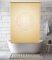 Preview: Extartiqe Duschrollo Blume des Lebens gold